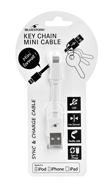 IN-BS-USB-IKEY/W cable lightning a usb blanco