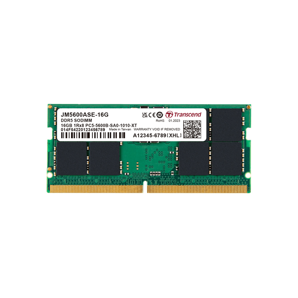 JM5600ASE-16G memoria ram portatil ddr5 16gb 5600mhz 1x16 cl46 transcend jetram jm5600ase-16g