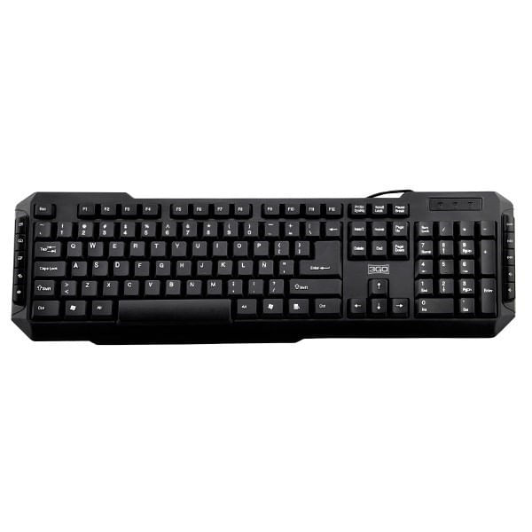 KBDRILEPS2-22 teclado multimedia 3go drile negro ps2
