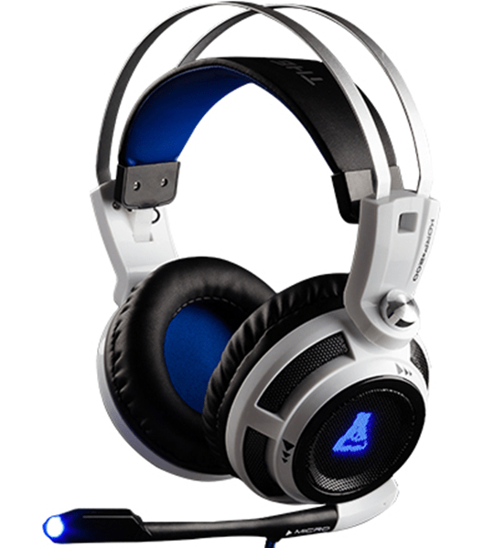 KORP200 - G the g-lab gaming headset-compatible pc. ps4 and xbox-illuminated-grey korp200-g
