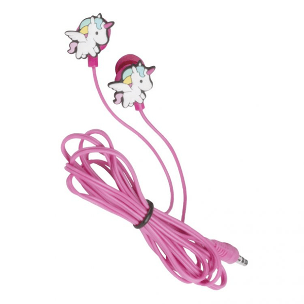KX-EARP-UNIK auricular intrauditivo konix unik in ear headphone color rosa diseo unicornios kx earp unik