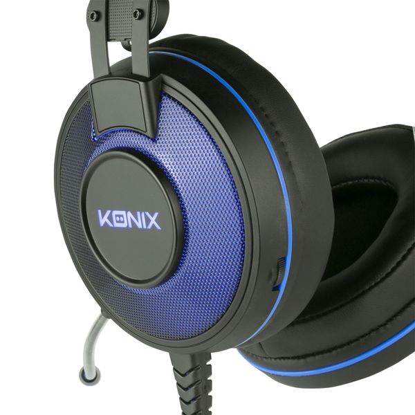 KX-GH-PS7-P4 headset konix ps4 ps 700 7.1 50mm neodimio micro flexible compatible con pc smartphone tablet kx gh ps7 p4