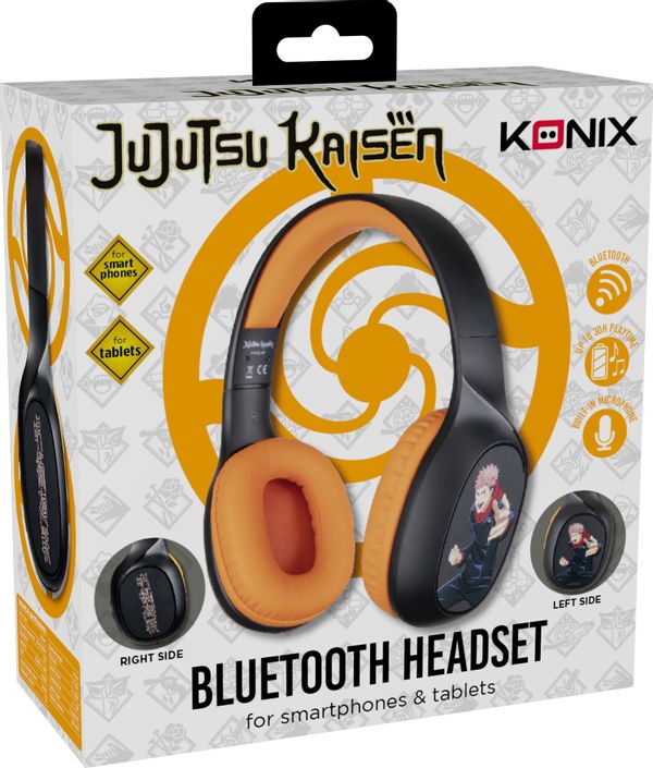 KX-JUJU-GH headset konix bluetooth jujutsu kaisen 40mm microfono integrado bt 5.3 10 horas kx juju gh