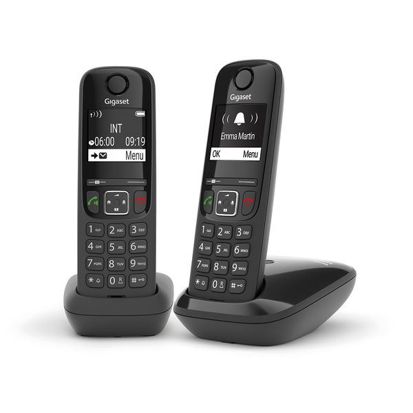 Alcatel F860 Dúo Negro / Teléfonos inalámbricos 
