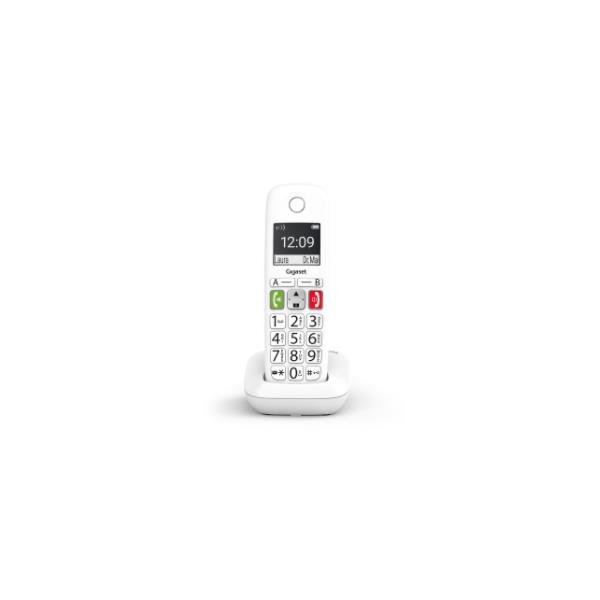 L36852-H2901-D202 telefono fijo inalambrico gigaset e290 duo teclas grandes y pantalla de alta visibilidad 150 contactos blanco