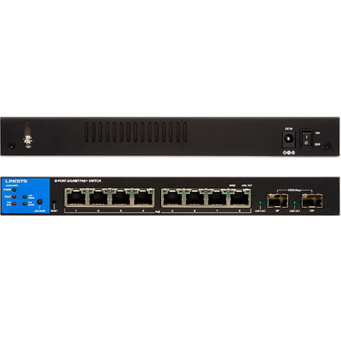 LGS310C-EU switch gigabit linksys lgs310c eu gestionado 8 puertos 2 puertos spf gigabit