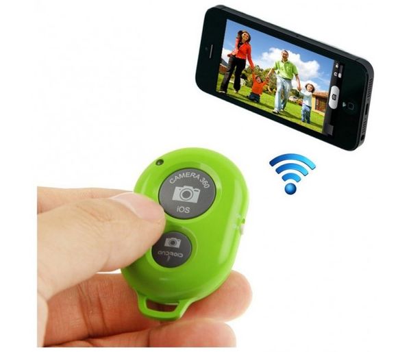 LL-AM-111-VERDE disparador bluetooth para smartphone fotos videos verde