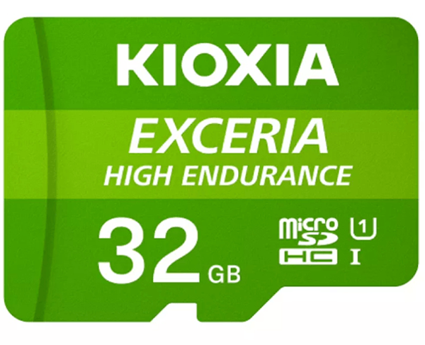 LMHE1G032GG2 micro sd kioxia 32gb exceria high endurance uhs-i c10 r98 con adaptador