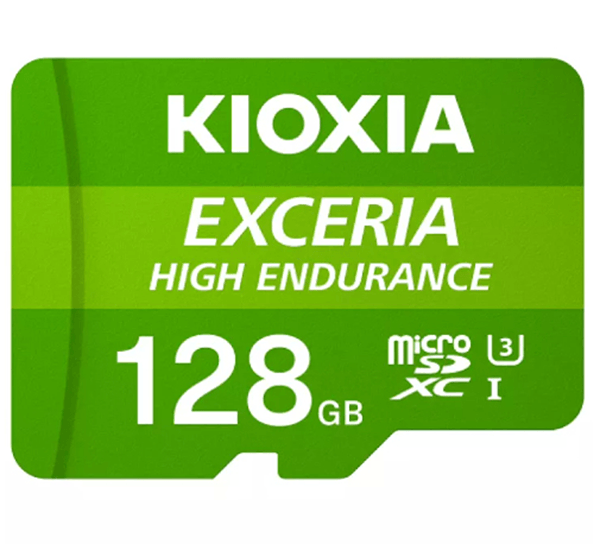 LMHE1G128GG2 micro sd kioxia 128gb exceria high endurance uhs-i c10 r98 con adaptador