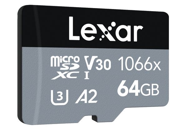 LMS1066064G-BNANG lexar 64gb high performance 1066x microsdxc uhs i. up to 160mb s read 70mb s write c10 a2 v30 u3