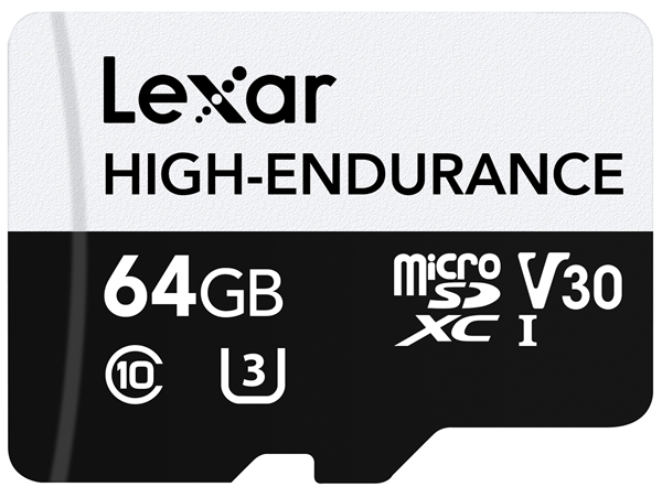 LMSHGED064G-BCNNG lexar 64gb high-endurance microsdhc-microsdxc uhs-i cards.up to 100mb-s read. 35mb-s write. c10 a1 v30 u3
