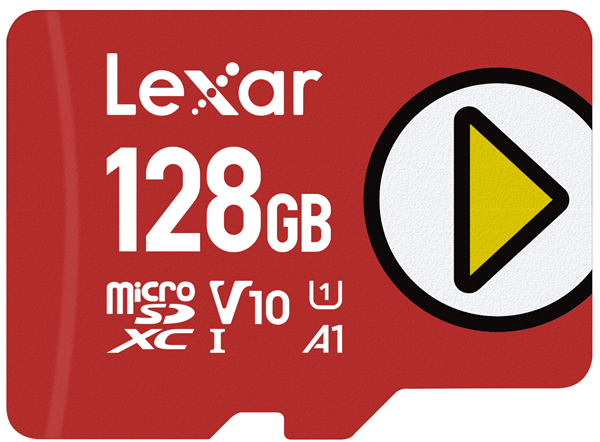LMSPLAY128G-BNNNG lexar 128gb play microsdxc uhs i cards. up to 150mb s read c10 a1 v10 u1