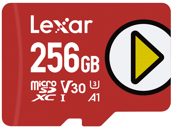 LMSPLAY256G-BNNNG lexar 256gb play microsdxc uhs i cards. up to 150mb s read c10 a1 v30 u3