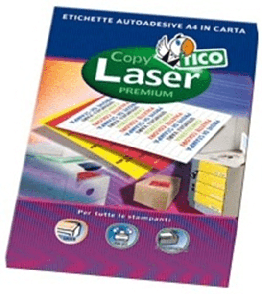 LP4FG-7036 caja 70 hojas etiquetas amarillo fluorescente con margenes-laser-inyeccion de tinta-fotocopiadoras-70x36 mm tico lp4fg-7036