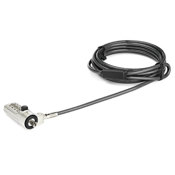 LTLOCKNBL cable con candado de combinaci n de 4 d gitos-ranura wedge