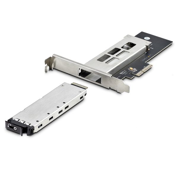M2-REMOVABLE-PCIE-N1 tarjeta pcie x4 de ssd nvme m.2 rack movil con bande ja