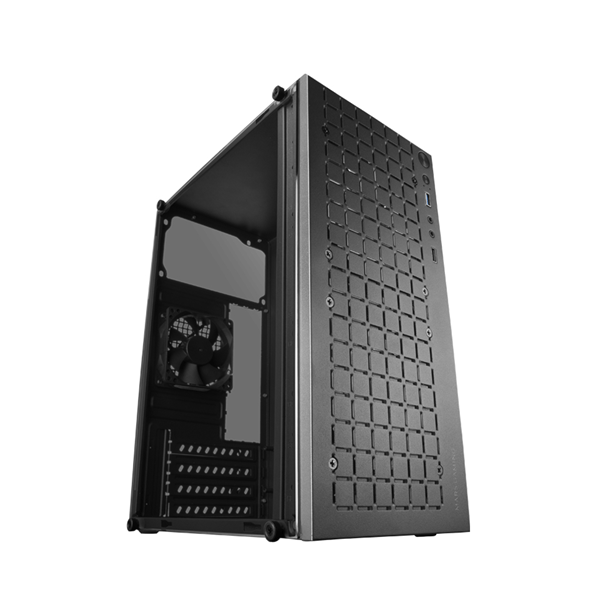 MC1000 caja compacta microatx mars gaming mc-1000 black frontal metal-mesh ventana lateral completa sin fuente de alientacion
