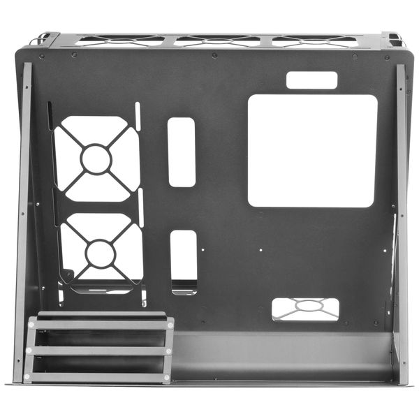 MCB caja microatx mars gaming mcb black diseo custom premium sistema modular sin fuente de alimentac