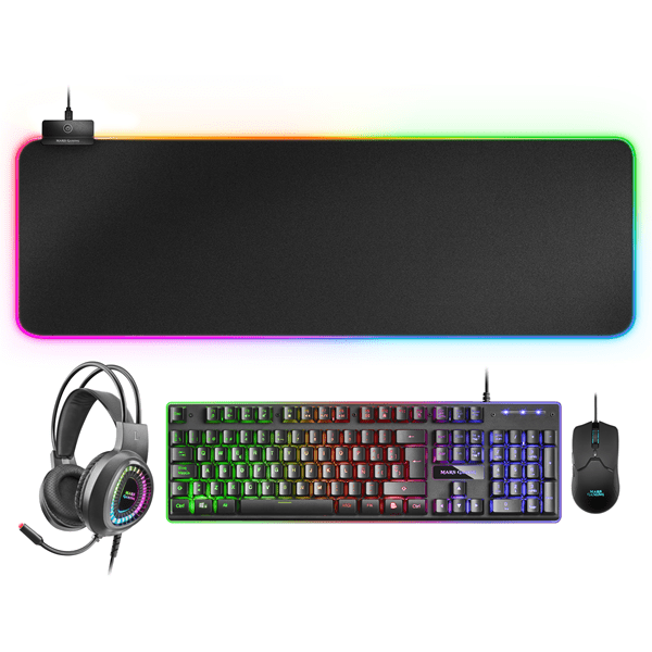 MCPEXES mars gaming combo mcpex gaming 4in1 rgb spanish