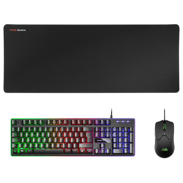 MARS GAMING COMBO MCPX GAMING 3IN1 RGB NEGRO