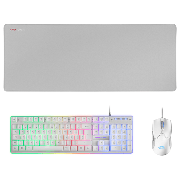 MCPXWPT mars gaming combo mcpx gaming 3in1 rgb white pt