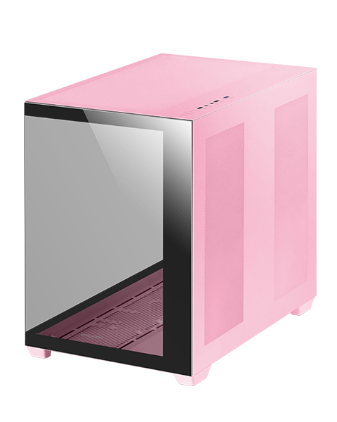 MCV4P caja torre e-atx mars gaming mcv4 pink xxl premium custom doble ventana de cristal templado continuo sin fuente de alimentacion
