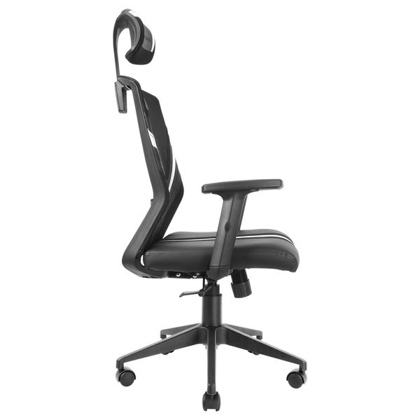 MGCERGOWH silla ergonomica mars gaming mgc ergo negra con detalles en blanco respaldo en malla transpirable ajuste lumbar cervical reposabrazos