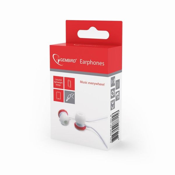 MHP-EP-001-R auriculares gembird ear in lacasitos rojo alambrico