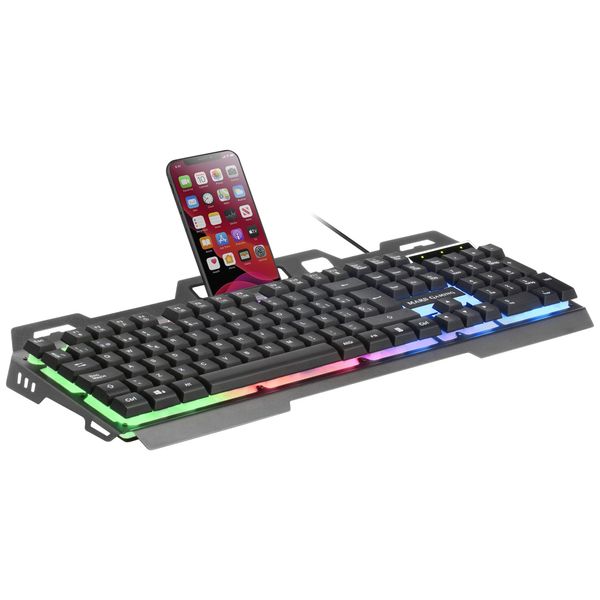 MK120PT mars gaming mk120 rgb rainbow keyboard. phone holder. portu
