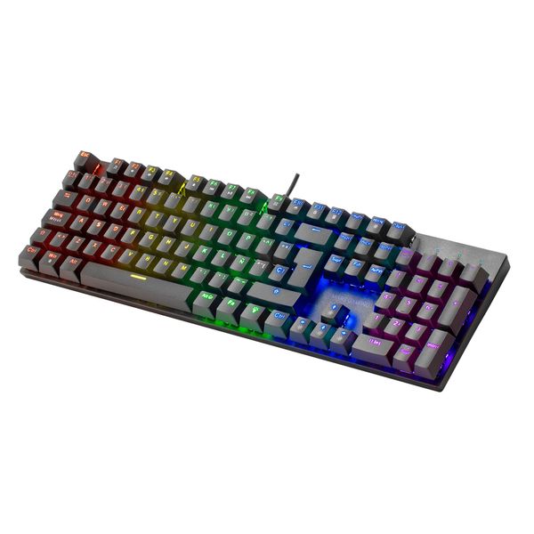 MK422BRES mars gaming mk422 mechanical keyboard. anti dust brown. frgb. black. spanish