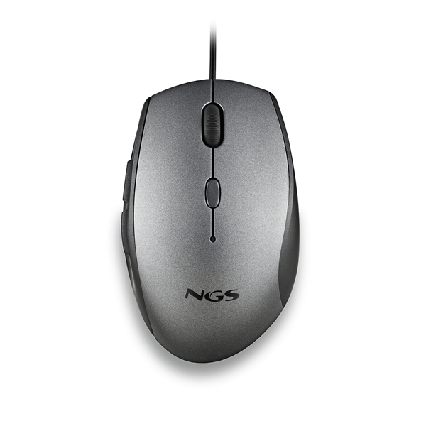 MOTH_GRAY mouse ngs ergo moth gray con cable y botones silenciosos. adaptador usb a tipo c