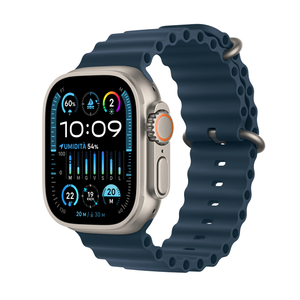 MREG3TY/A apple watch ultra 2 gps-cellular 49mm titanium case with blue ocean band