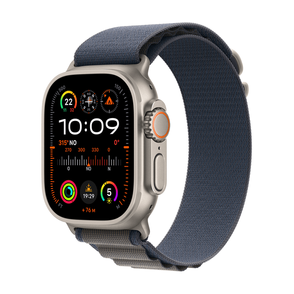 MREP3TY/A apple watch ultra 2 gps-cellular 49mm titanium case with blue alpine loop-medium