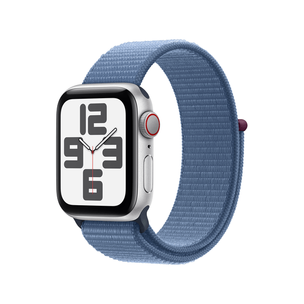 MRGQ3QL/A apple watch se gps-cellular 40mm silver aluminium case with winter blue sport loop