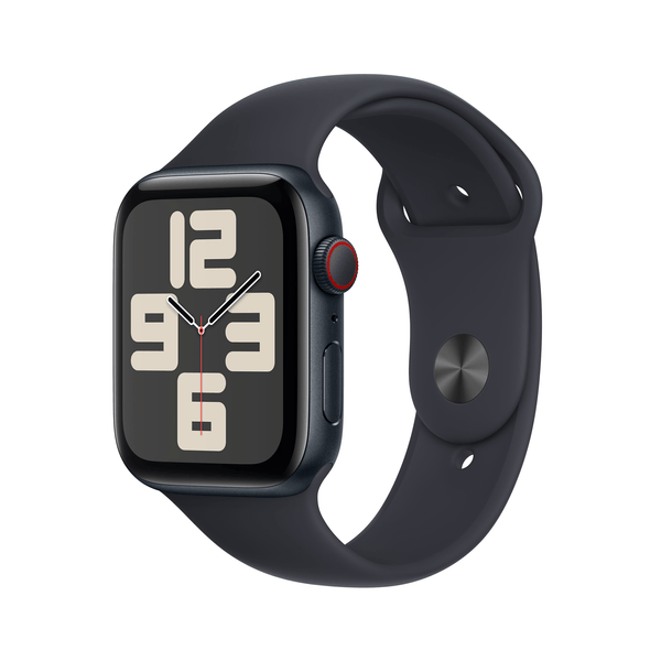 MRH83QL/A apple watch se gps-cellular 44mm midnight aluminium case with midnight sport band-m-l