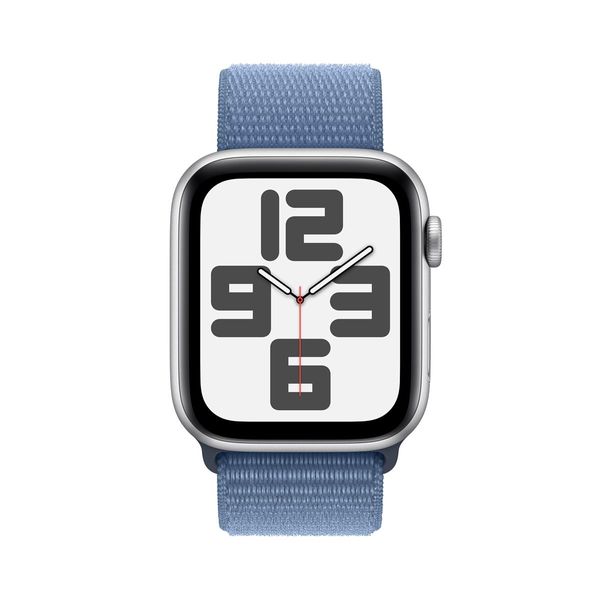 MRHM3QL_A apple watch se gps cellular 44mm silver aluminium case with winter blue sport loop