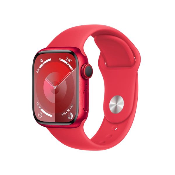MRY63QL_A apple watch series 9 gps cellular 41mm productred aluminium case with productred sport band m l