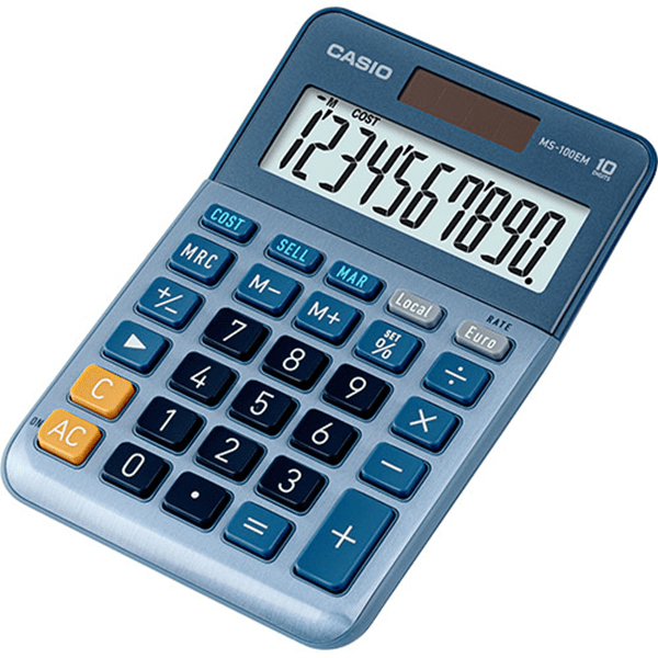 MS-100EM calculadora de sobremesa de 10 digitos casio ms-100em
