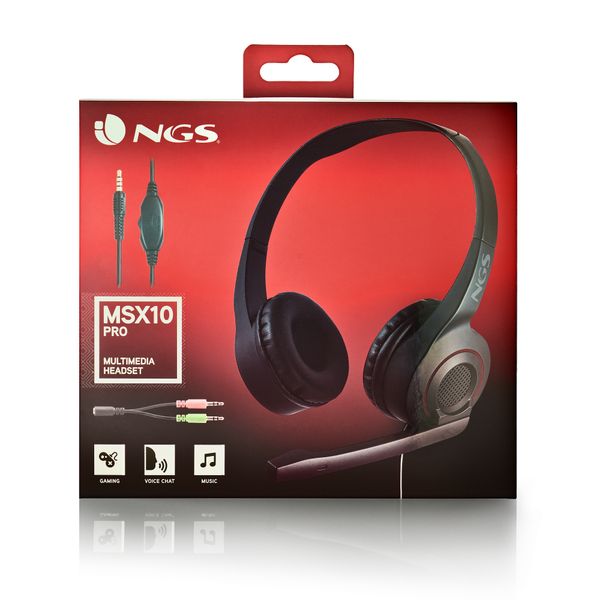 MSX10PRO auriculares c microfono ngs msx10pro jack 3.5mm negro