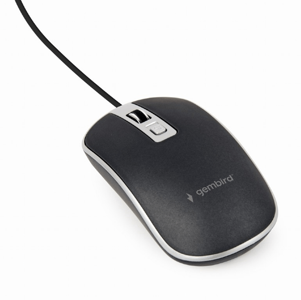 MUS-4B-06-BS raton gembird wired optical mouse usb black silver