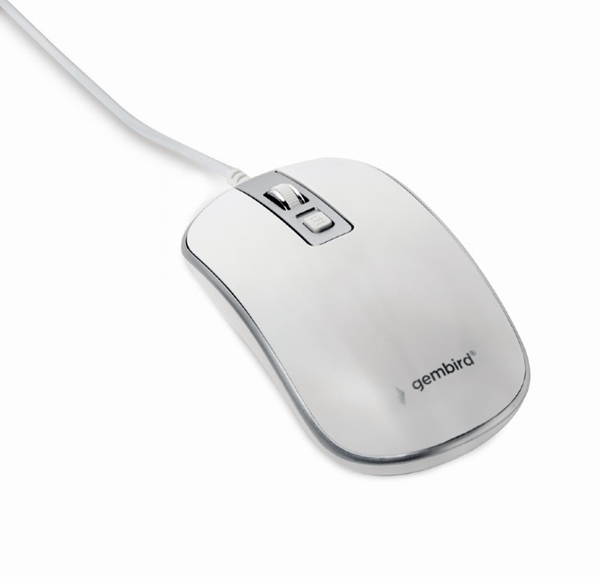 MUS-4B-06-WS raton gembird wired optical mouse usb white silver