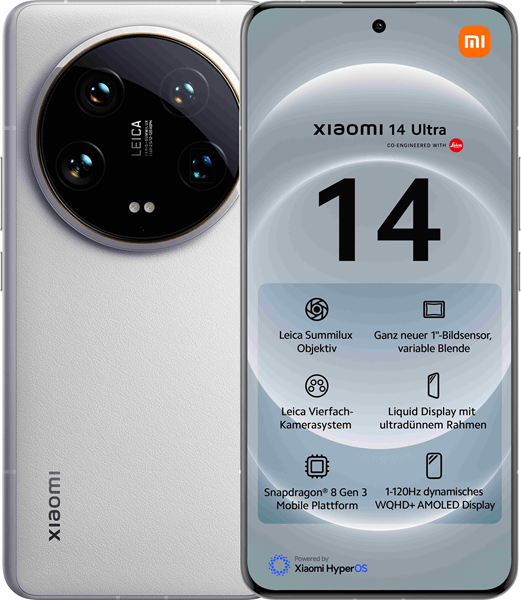 MZB0GUIEU smartphone xiaomi 14 ultra 6.73p 5g 16gb-512gb blanco