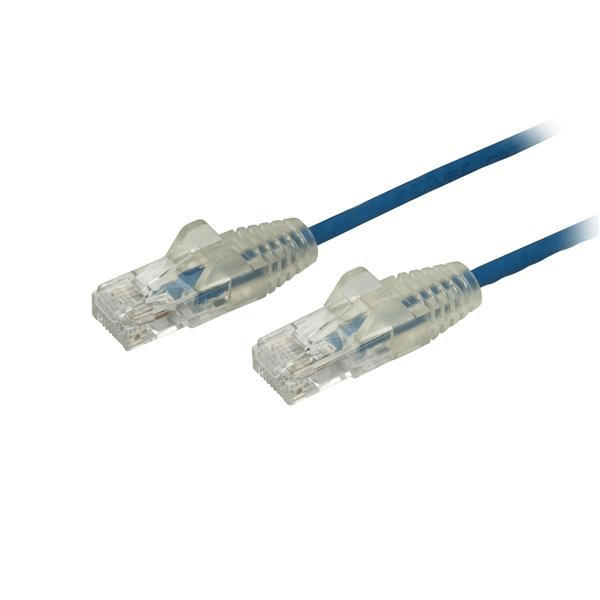 N6PAT100CMBLS cable 1m de red cat6 sin enganches azul