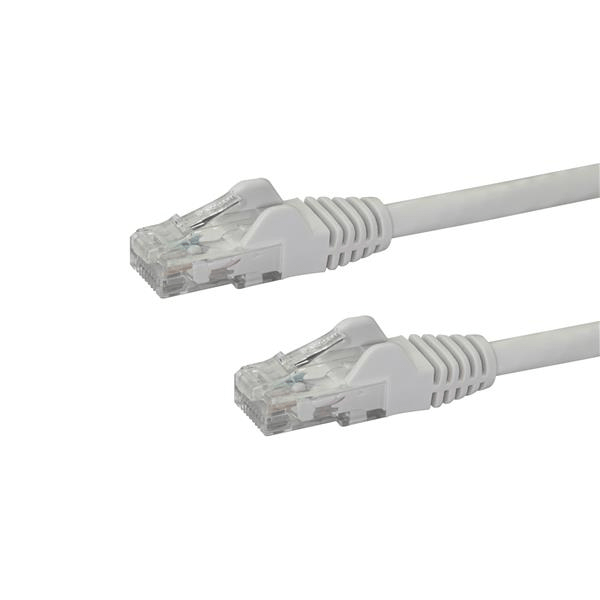 N6PATC10MWH 10m cat 6 white snagless