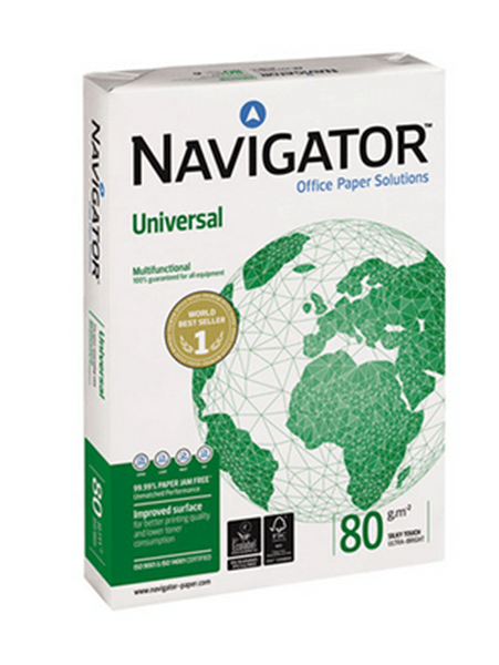 NAV-80-A3 papel fotocopiadora navigator din a3 80 gramos papel multiuso ink-jet y laserpaquete de 500 hojas