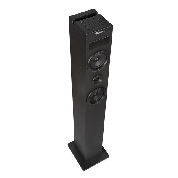 NGS_SKYCHAM_2.1 altavoz torre ngs 80w compatible con tecnologaa bluetooth usb radio fm aux. entrada ï½ptica