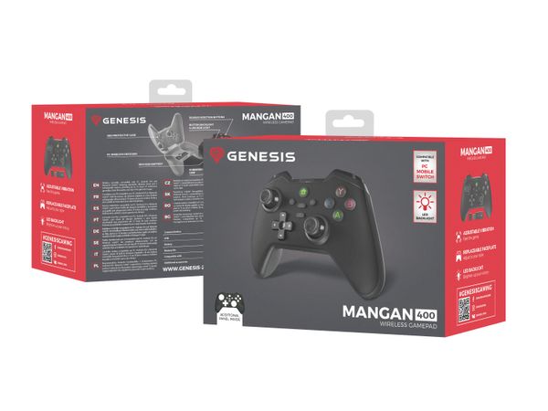 NJG-2100 gamepad genesis mangan 400 wireless for pc switch mobile negro