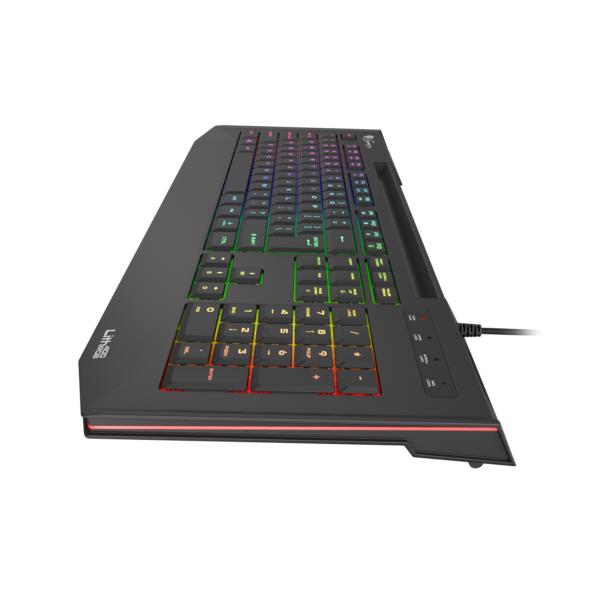 NKG-1421 teclado gaming genesis lith 400 rgb slim switch x scissor layout espanol