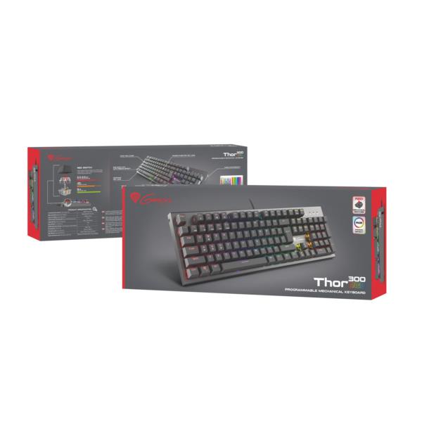NKG-1722 teclado gaming genesis thor 300 red swicth rgb