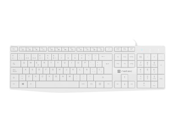 NKL-1949 teclado natec nautilus slim layout espanol blanco